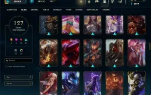 Bronze 2 com 120 Champs e 127 Skins ( Mais de 10 Jogos )