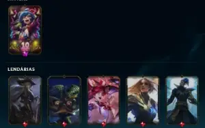 Conta Antiga Desde 2009 Com Todos Os Champ 166 Skins.