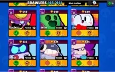 CONTA BRAWL STARS- 43/44- SEM RUFFUS 28k