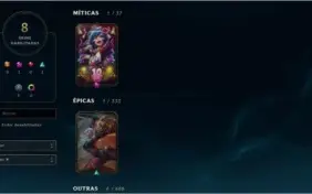 Conta ouro 4 flex 60 pdl / 8 skins / Nivel 56