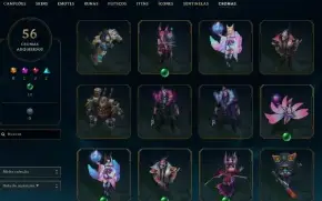 ⭐Conta Lol Full Champs | Lvl 520 | 196 Skins | 3 Ultimates ⭐