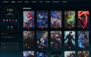 ⭐Conta Lol Full Champs | Lvl 520 | 196 Skins | 3 Ultimates ⭐