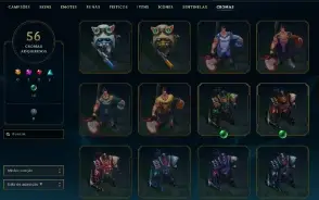 ⭐Conta Lol Full Champs | Lvl 520 | 196 Skins | 3 Ultimates ⭐