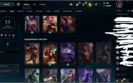 CONTA LOL LV 192 48K DE EA E SKINS