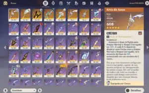 Conta Genshin Com 14 Personagens 5 Estrelas Ar 58