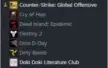 Conta Steam 169 jogos (jogos caros) + Caixas no CS