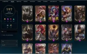 Conta LOL - Nível 450+ / 190+ (Skins raríssimas)