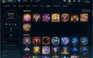 Conta LOL - Nível 450+ / 190+ (Skins raríssimas)