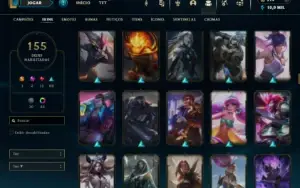 Ouro 2 com 150 Champs e 155 Skins ( MID / JG )