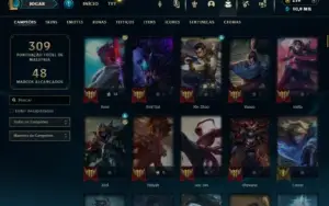 Ouro 2 com 150 Champs e 155 Skins ( MID / JG )