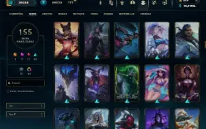 Ouro 2 com 150 Champs e 155 Skins ( MID / JG )
