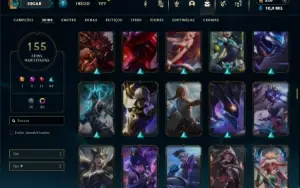 Ouro 2 com 150 Champs e 155 Skins ( MID / JG )