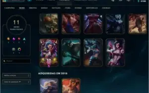 Conta no lol com passe!