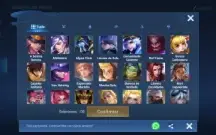 Acc de Honor of Kings com 117 skins, nob8, 292 de sorteio sk