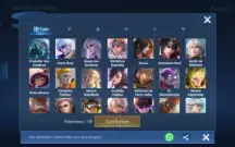 Acc de Honor of Kings com 117 skins, nob8, 292 de sorteio sk