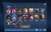 Acc de Honor of Kings com 117 skins, nob8, 292 de sorteio sk