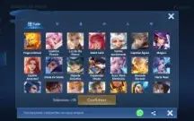 Acc de Honor of Kings com 117 skins, nob8, 292 de sorteio sk