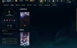 Platina 2 com 45 Champs e 8 Skins + 5 Fragmentos