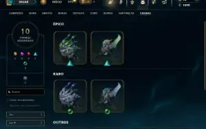Platina 2 com 45 Champs e 8 Skins + 5 Fragmentos