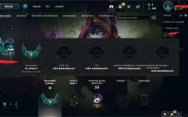 Promoção, duas Contas Platina 1 75 pdl, ótimo Win rate