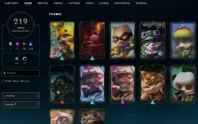 Conta Antiga! Hand Lv - 219 Skins - Todos Champs Unranked