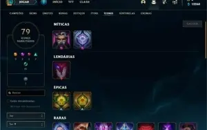 Conta Diamante 1 com 40 Champs e 11 Skins + 5 Fragmentos