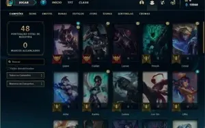 Conta Diamante 1 com 40 Champs e 11 Skins + 5 Fragmentos