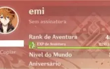 ✨ CONTA GENSHIN IMPACT AR 45 (CHILDE + EULA + DOIS T5) ✨