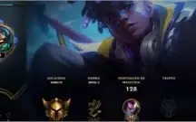 CONTAS DE LOL AMBAS GOLD 4