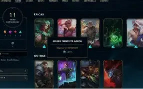 CONTAS DE LOL AMBAS GOLD 4