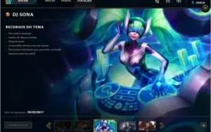 Conta League of Legends com 196 Skins
