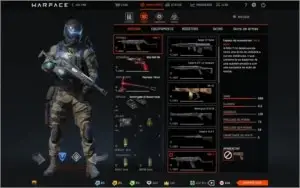 CONTA WARFACE PTT 73 COM VARIOS ITENS.