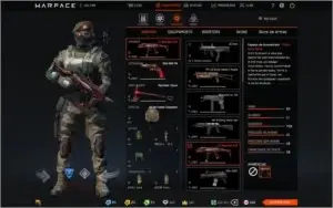 CONTA WARFACE PTT 73 COM VARIOS ITENS.