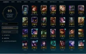 conta no league of legends