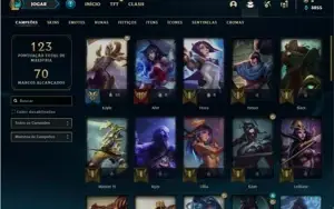Conta prata 4 com 42 Champs e 20 Skins