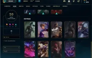 Conta prata 4 com 42 Champs e 20 Skins