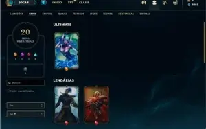 Conta prata 4 com 42 Champs e 20 Skins