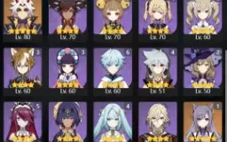 Genshin Impact endgame 20 heróis 5*, 9 armas 5*, 27 resinas
