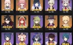 Genshin Impact endgame 20 heróis 5*, 9 armas 5*, 27 resinas