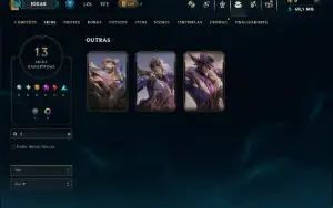 Bronze 1 com 80 Champs e 13 Skins ( Mais de 50 Jogos )