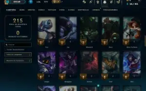 Bronze 1 com 80 Champs e 13 Skins ( Mais de 50 Jogos )