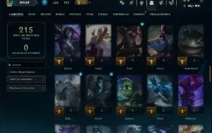 Bronze 1 com 80 Champs e 13 Skins ( Mais de 50 Jogos )