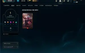 Unranked com 30 Champs e 1 Skin