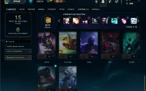 Unranked com 30 Champs e 1 Skin