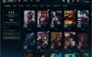 Conta ouro 4 com 172 skins e TODOS os champs