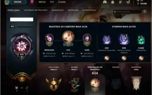 Conta ouro 4 com 172 skins e TODOS os champs