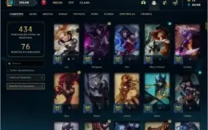Conta ouro 4 com 172 skins e TODOS os champs