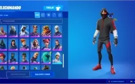 CONTA FORTNITE IKONIK E TODAS SKINS TWITCH PRIME E DANÇA