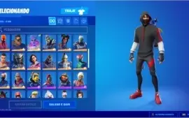 CONTA FORTNITE IKONIK E TODAS SKINS TWITCH PRIME E DANÇA