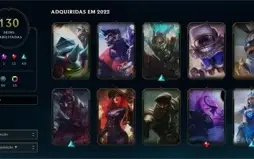 CONTA LOL 6 ANOS 130 SKINS UNRANKED + WILD RIFT ESMERALDA 1